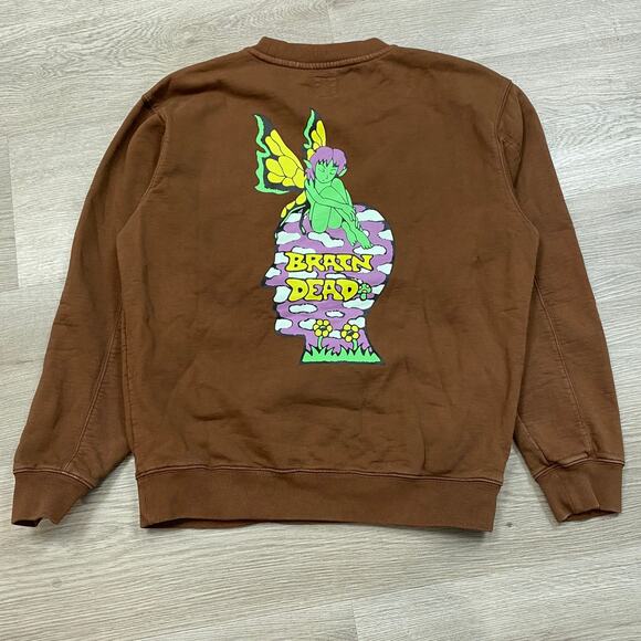 Brain Dead Mushroom House Crewneck Sweatshirt Men's S - Picture 3 of 12